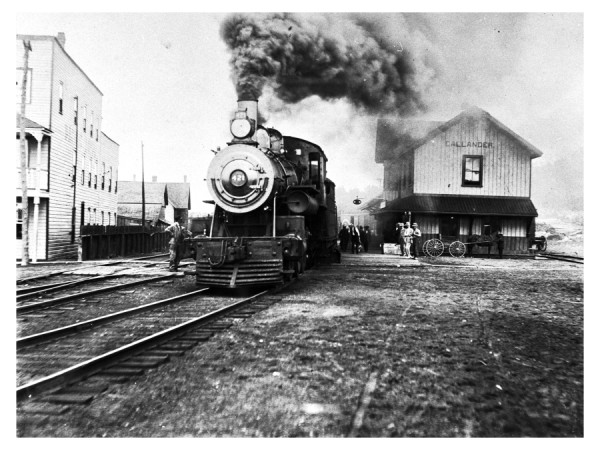 Train at original Callander train station